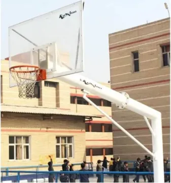 BASKETBALL POST SET REGULAR FIXED 6? PIPE 2.2 MTR EXTENSION
